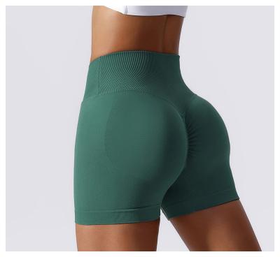 China Anti-Wrinkle 2023 Fitness Butt Seamless Rib High Waisted Workout Yoga Leggings Crac! crack! knit pants womens gym abbreviations for sale