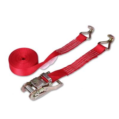 China Polyester 28mm Cargo 1500kg Lashing Belt Polyester Ratchet Tie Down Strap for sale