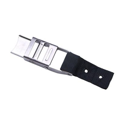 China Polyester Tarpaulin Check Cargo Tie Down Belt Tie Down Belt Overcenter Packing Buckle for sale