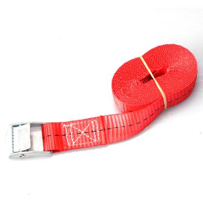 China Endless Cargo Safety 250kg Track 25MM Zinc Alloy Cam Buckle Tie Down Strap for sale