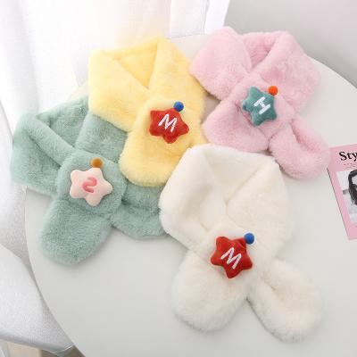 China Warmer Children Scarves Autumn Kids Collar Scarf Neck Fleece Boys Girls Soft Warm Scarf Winter for sale