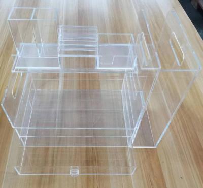 China Multifunctional Acrylic Office Desk Organizer Storage Box for Office Modular Organizer for sale