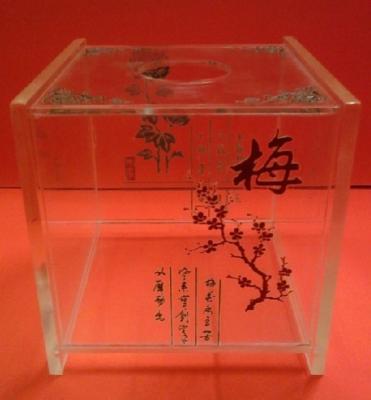 China 100% Eco-friendly High-end Fashion Hot Selling Transparent Acrylic Tissue Boxes for sale