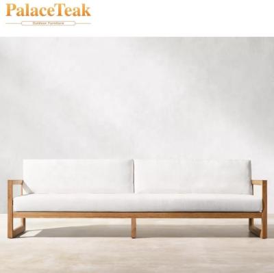 China Eco-Friendly\UV Resistant\Water Proof\Customized Simple Unique Leisure Resistant Loveseat Sofa Set Teak Wood Patio High Quality Outdoor Garden Furniture Retro Weatherproof for sale