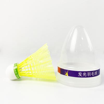 China Leuchtender Federball-Ball PU-Nylonkorken des Badminton-LED zu verkaufen