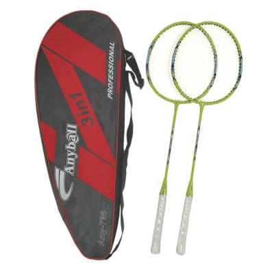 China Aluminum 798 Badminton Racket Set Multi Colors Junior Badminton Racquet With Bag for sale