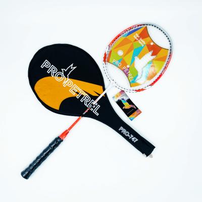 China Aluminum Alloy Badminton Racket Set Carbon Fiber Racket With 3 4 Carrying Cover for sale