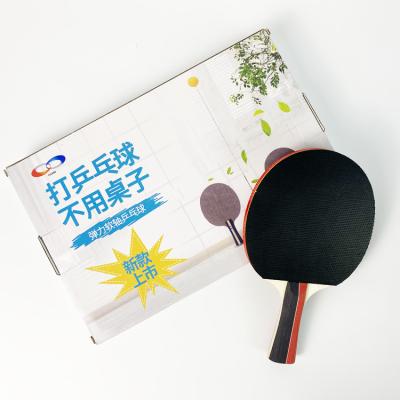 China Kundenspezifische tragbare Tischtennis-Schläger schwarze Ping Pong Paddles zu verkaufen