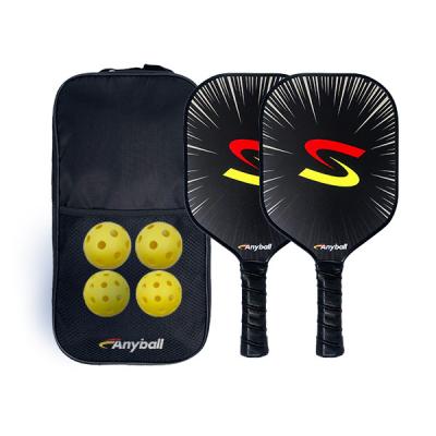 China Pickleball Paddles Set Of 2 Pieces Pickleball Rackets Set With 4 Balls Racket en venta