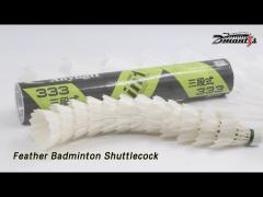 Natural Feather Badminton Shuttlecock 5g PU Cork High Stability