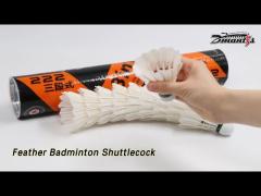 Goose Feather Badminton Shuttlecock 3 In 1 High Durability For Indoor Outdoor