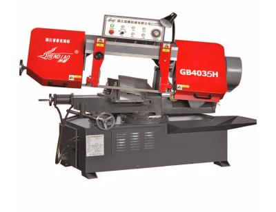 China Building Material Shops Metal Cutting Band Saw Machine Angle Cutter Band Saw GB4035H Saw Machinery for sale