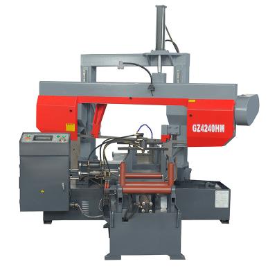 China Industrial Metal Cutter GZ4240HM CNC Rotary Angle Cutting Metal Band Sawing Machine Rotary Sawing Machine For Diameter 400mm for sale