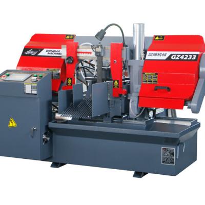 China Building Material Shops Small Cnc Rotating Girder Band Saw Machine GZ4233 High Speed ​​Hydraulic Weight Max Servo Motor Power Sales Automatic for sale