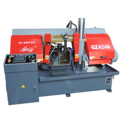 China Building Material Shops CNC Metal Cutting Band Saw Machine Automatic Rebar Feeding Band Saw Machine For Metal GZ4240 for sale