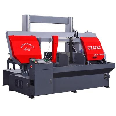 China Building Material Stores Rebar Band Saw Machine CNC Automatic Feeding Rebar Cutting Machines for Metal PLC Control Cutting Metal Aluminum Steel Cutting GZ4250 for sale