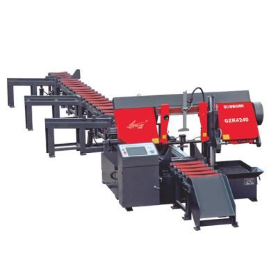 China Industrial Metal Cutting Automatic Band Saw Metal Lathe Hardware Hydraulic Clamping Horizontal Clamping Machine for sale