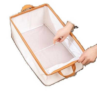 China Wholesale Bra Underwear Socks Drawer Storage Box Viable Foldable Storage Drawer Box for sale