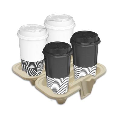 China Bagasse Biodegradable Biodegradable Biodegradable Coffee Disposable Takeout Paper Cup for sale