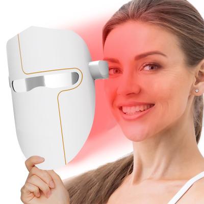 China Pigment Removal Customize Professional Luminous Face 3 Colors Wireless Led Facial Mask for sale