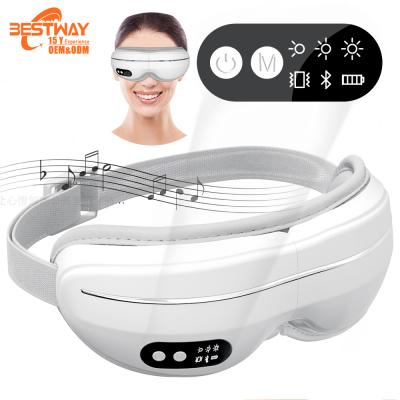 China Smart Wireless Ultrasonic Wrinkle Remover Wrinkle Remover Massager Heating Music Beauty Dry Ice Eye Massage Correction New for sale