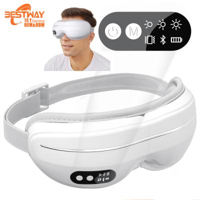 China Electric Hot Dark Smart Dark Heat Massage Wrinkle Remover Beauty Wrinkle Remover Compress Eye Massager for sale