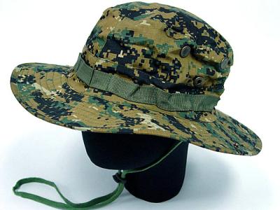 China Camouflage Mens Military Cap , Tactical Combat Floppy Hat for sale