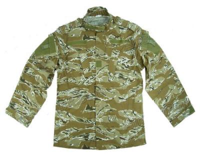 China Wüsten-Tiger-Streifen Militär-Baumwolle Camo-Uniform-35% und 65% Polyester zu verkaufen