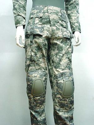 China Soldier Camouflage Cargo Pants ACU Comat Coat With Knee Pads for sale