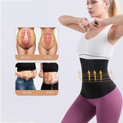 China Custom Free Size Crochet Design Latex Polyester Women Elastic Band High Waist Triner Antibacterial Grabbed Bandage Wrap Belly Sauna Belt for sale