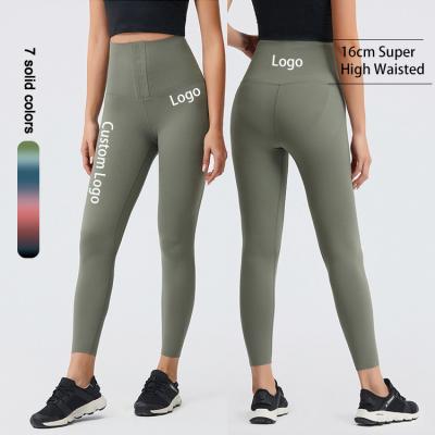 China Wholesale Athleticwear Upper Waist Yoga Pants Belly Breathable Order Slimming Booty Gaiters Anti Cellulite Waist Trainer Yoga Pants for sale