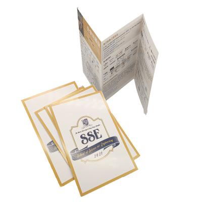 China paper & Cardboard Customized Business Printing Folding A5 Leaflet Promotion Flyer High Quality Brochure for sale