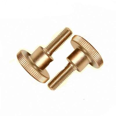 China M4 Anodized Aluminum Knurled Head Screw And Nut Inch ISO 9001:2000 for sale