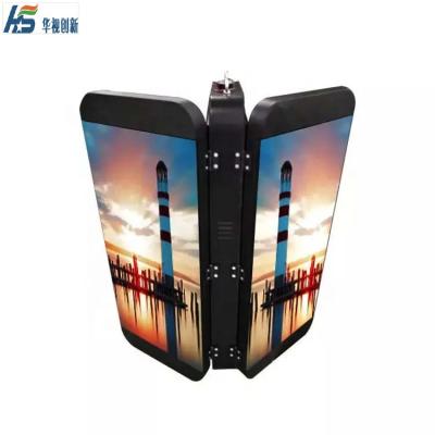 Chine outdoor street lighting pole led display P4 Light Pole Led Screen à vendre