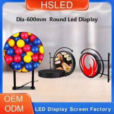 China Display LED redondo P4.28 con diámetro de 600 mm Display LED circular de doble cara en venta