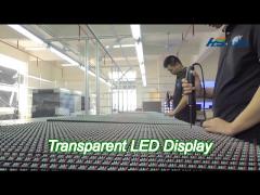 dip346 fixed mesh led transparent screen wall display fullcolor outdoor