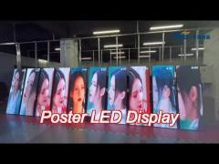 adjustable illuminated poster frames indoor led poster panel display p2 2mm