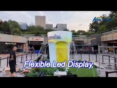 outdoor smart flexible led display pixel oled panel screen drink can design