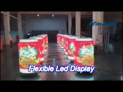 beer bottle can shaped led display hd p2 video display pop cans led screen flexible beer bottle disp