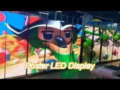 rohs indoor poster led display mirror screen 900cd brightness