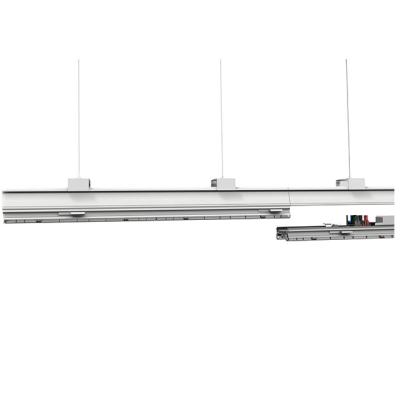 China Modern led linear trunking light pendent 5000K 50W 2 in 1 low brightness led linear trunking light for sale