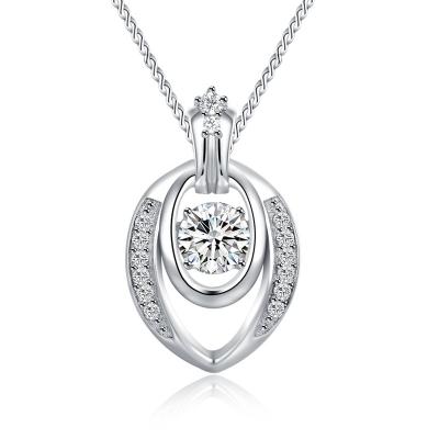 China CLASSIC factory direct wholesale high quality 925 silver pendant with GH color diamond jewelry for sale