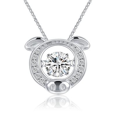 China CLASSIC factory direct wholesale high quality 925 silver pendant with GH color diamond jewelry for sale