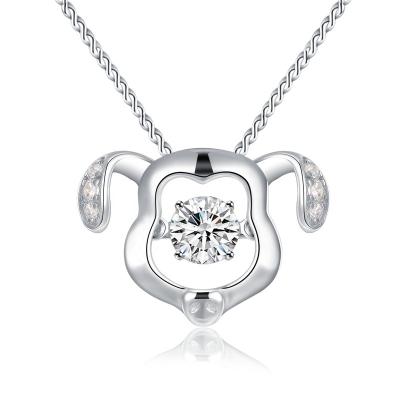 China CLASSIC factory direct wholesale high quality 925 silver pendant with GH color diamond jewelry for sale