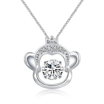 China CLASSIC factory direct wholesale high quality 925 silver pendant with GH color diamond jewelry for sale