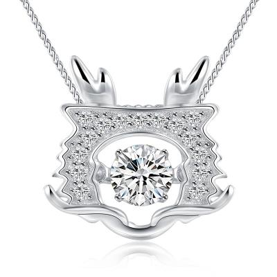 China CLASSIC factory direct wholesale high quality 925 silver pendant with GH color diamond jewelry for sale