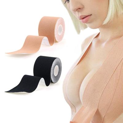 China Underwear women boob tape and nipple cover silicone with box breast lift up bra tape bodysuits breast lift up bra tape for sale