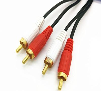 China 2RCA COMPUTER Plugs 2RCA Plugs , RCA Plastic Molding Cable for sale