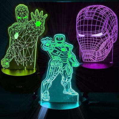 China Post-modern Small LED Bedroom Night Light 3D Cartoon Children USB Bedside Lamp Table Lamp BTS Gift BTS Lamp for sale