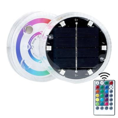 China Waterproof LED Pool Swimming Pool Light RGB LED Solar Colorful Underwater Lighting Pond Submersible Lamp for sale